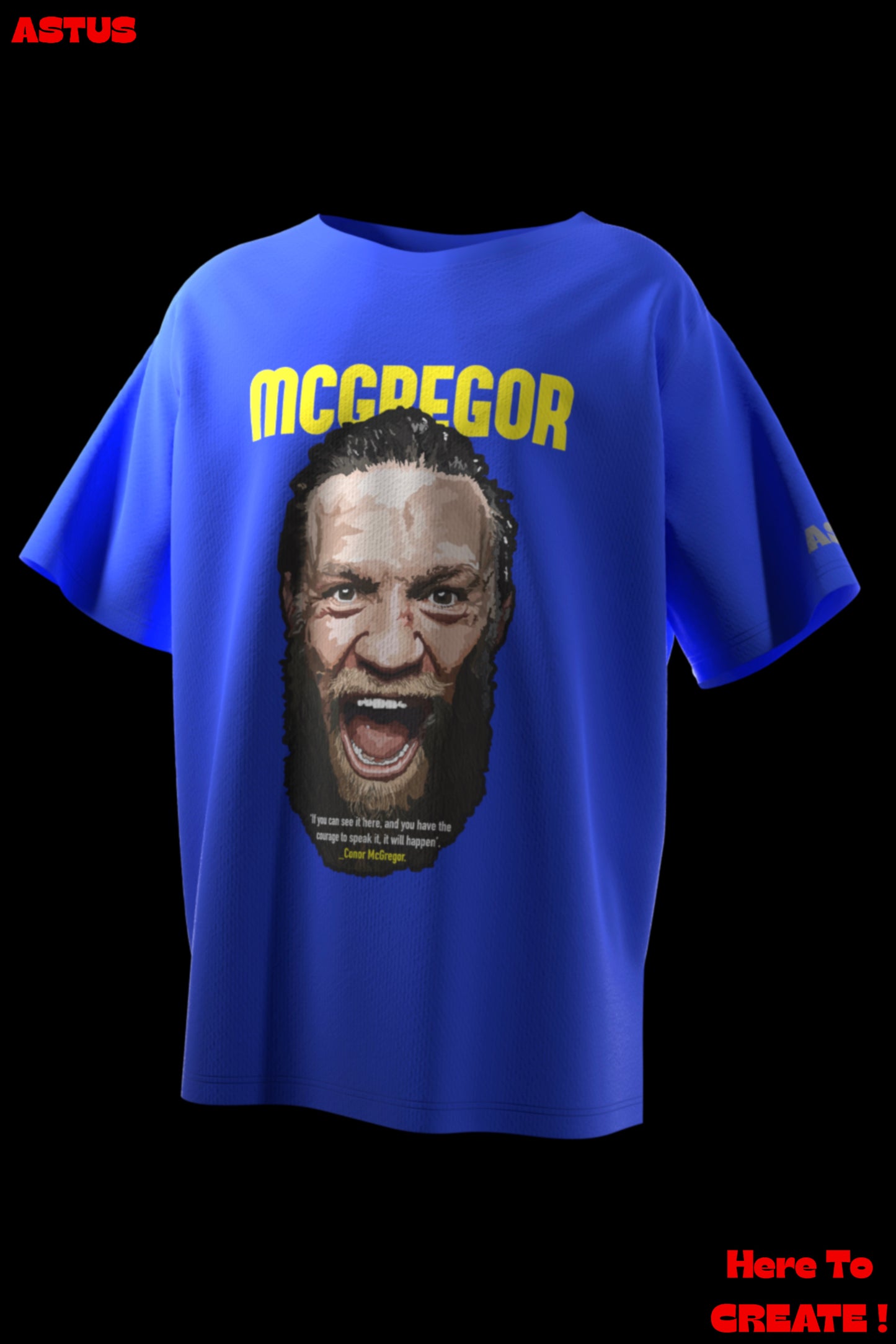 'The NUTORIOUS' Conor McGregor MMA Graphic Oversized fit T-shirt