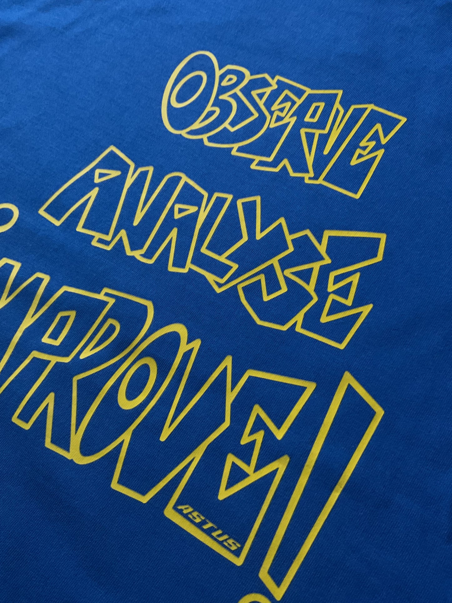 'THE IMPROVE' Everyday Typographic Men's Oversized fit Cotton T-shirt