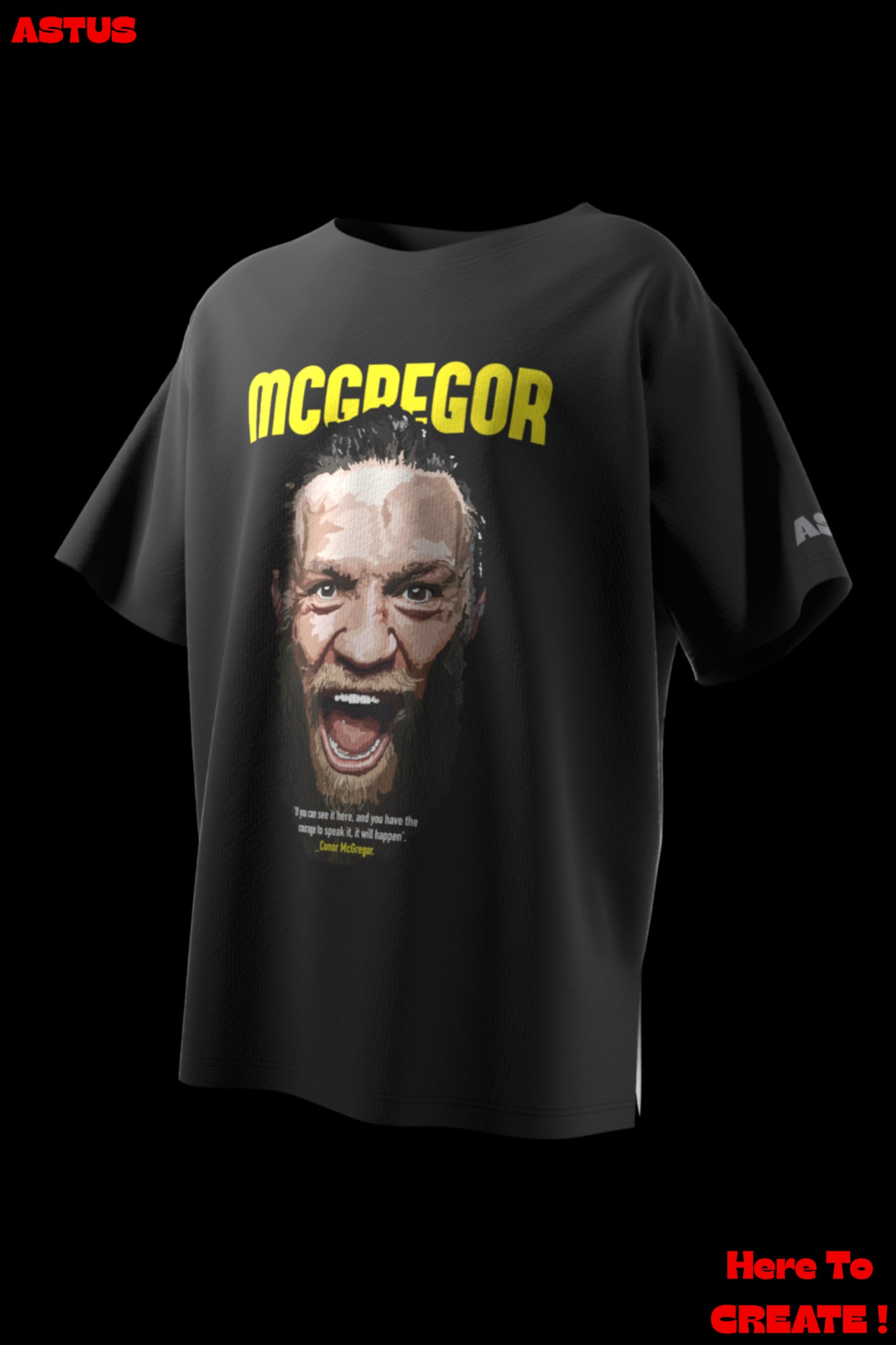 'The NUTORIOUS' Conor McGregor MMA Graphic Oversized fit T-shirt