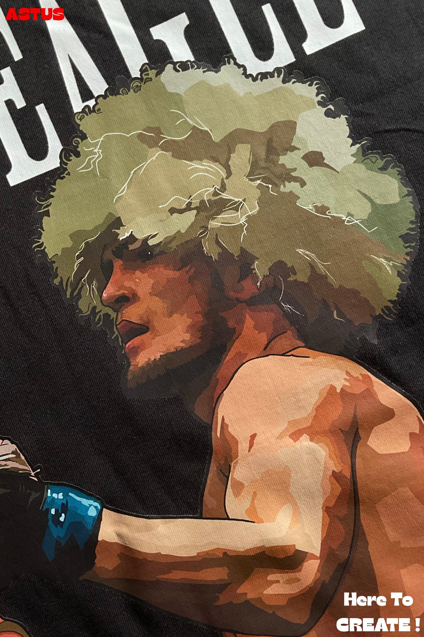 'The EAGLE' Khabib Nurmagomedov MMA Graphic Men's Oversized fit Cotton T-shirt