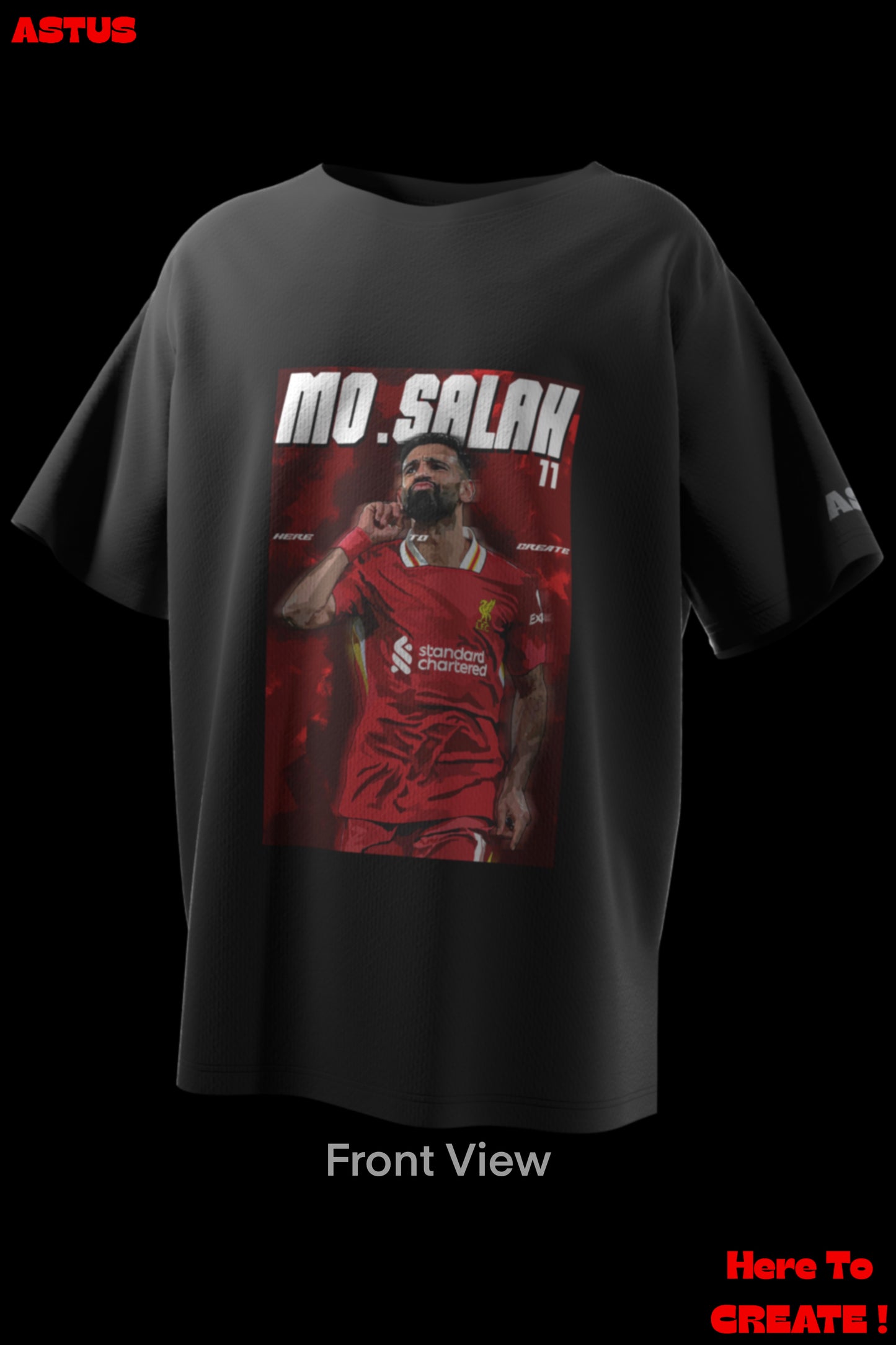 “Mohamed Salah" Football Men's Oversized fit Cotton T-shirt
