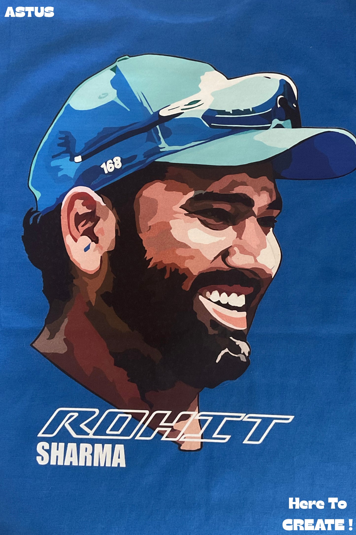 "HITMAN" Cricket Graphic Oversized fit T-shirt
