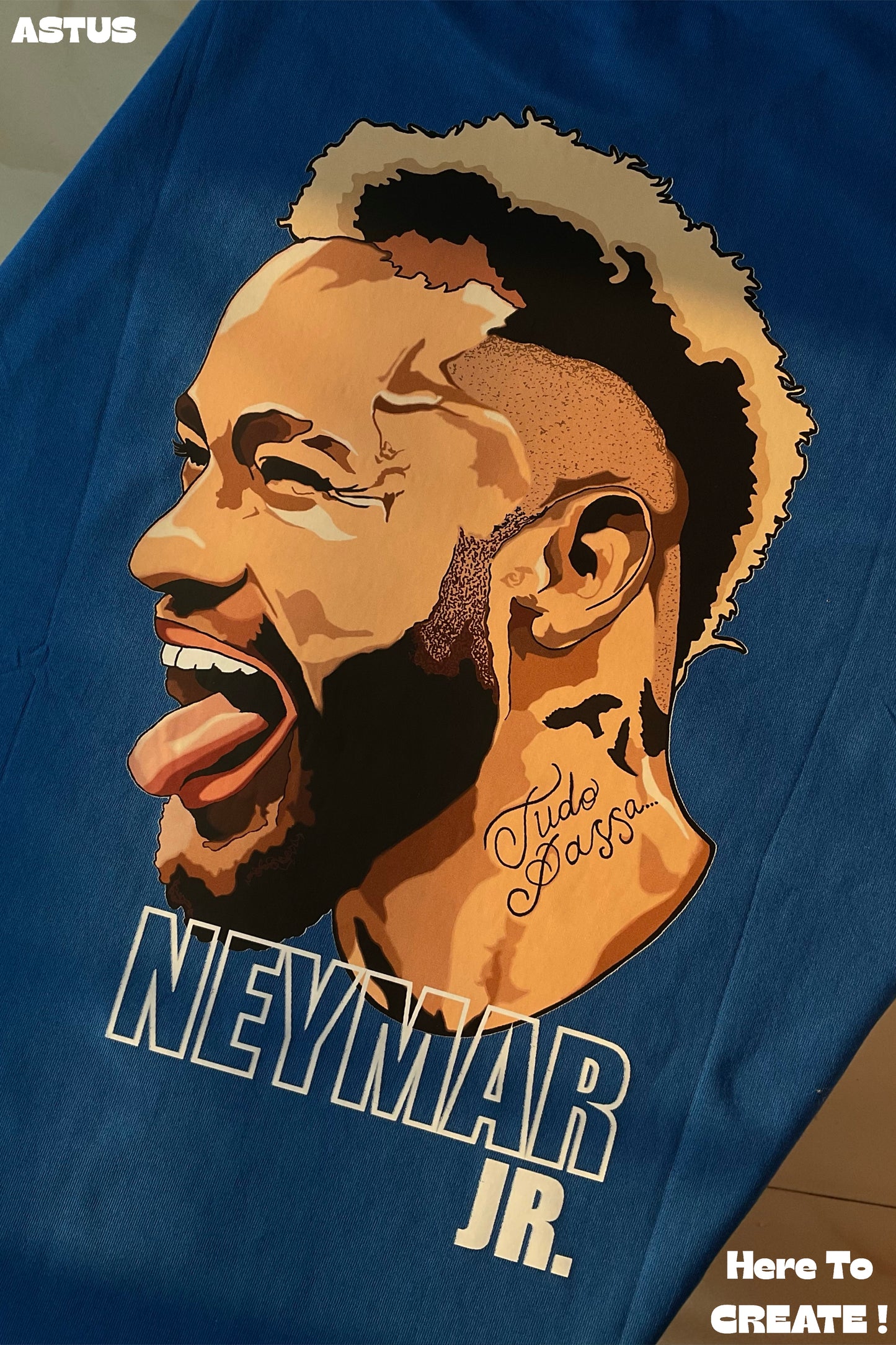 "NEYMAR JR." Football Graphic Men's Oversized fit Cotton T-shirt