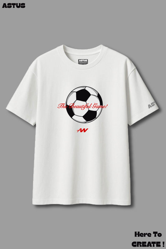 “The Beautiful Game" Football Graphic Oversized fit T-shirt
