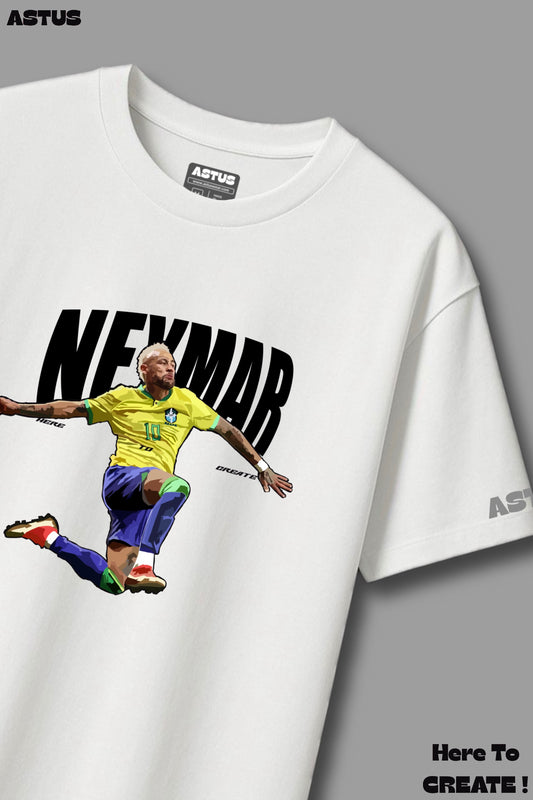 “NEYMAR" Football Graphic Oversized fit T-shirt